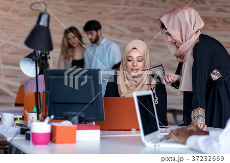 Startup business people group working everyday job Startup business people group working everyday job 37232669
