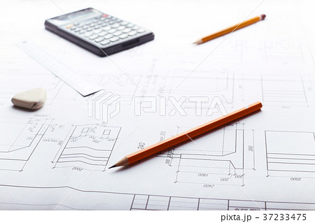 plan - drawing on the table 37233475
