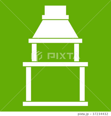 BBQ grill icon green 37234432