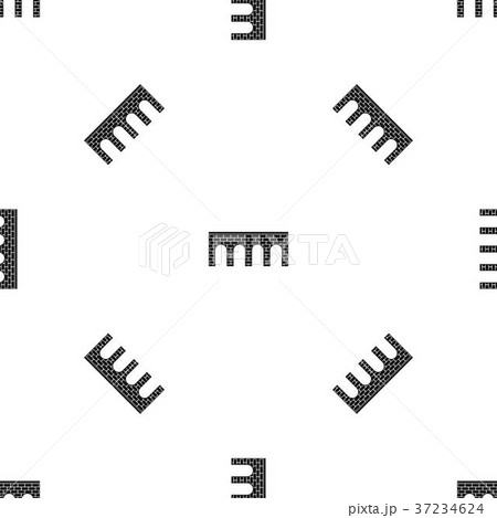Bridge pattern seamless black 37234624