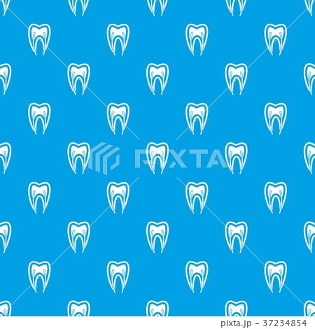 Tooth cross section pattern seamless blue Tooth cross section pattern seamless blue 37234854