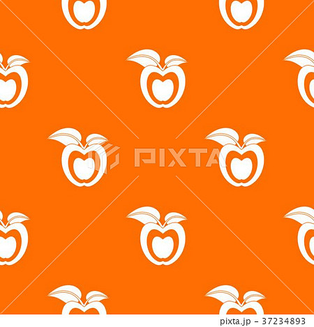 Apple with leaves pattern seamless Apple with leaves pattern seamless 37234893
