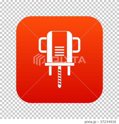 Boer drill icon digital red Boer drill icon digital red 37234916