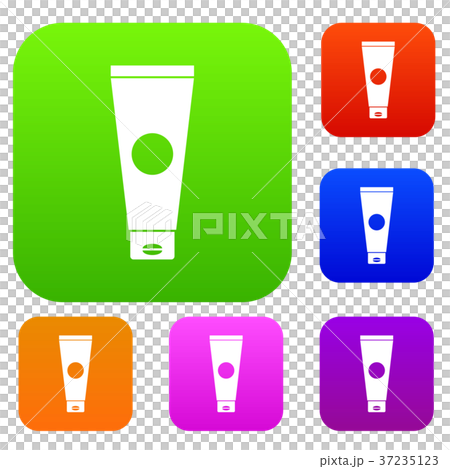 Cream tube set collection - Stock Illustration [37235123] - PIXTA