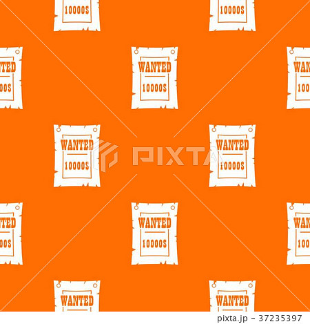Vintage wanted poster pattern seamless Vintage wanted poster pattern seamless 37235397