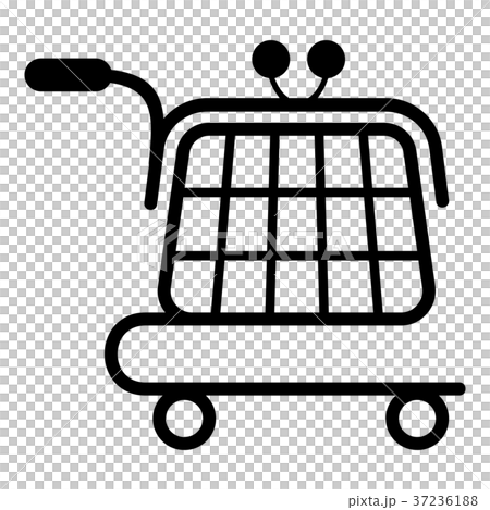 Economy trolley icon, simple black style Economy trolley icon, simple black style 37236188