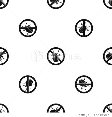 No bug sign pattern seamless black 37236507