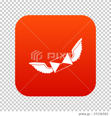 Love letter icon digital red Love letter icon digital red 37236565