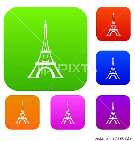 Eiffel tower set collection 37236828