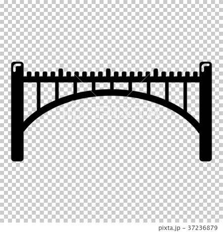 Road arch bridge icon, simple black style Road arch bridge icon, simple black style 37236879