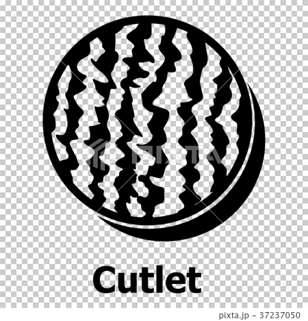Cutlet icon, simple black style Cutlet icon, simple black style 37237050
