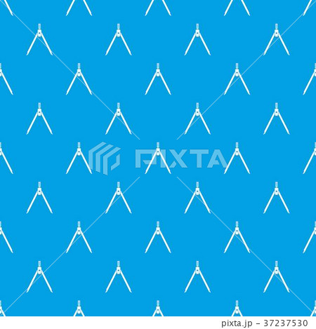 Drawing compass pattern seamless blue 37237530