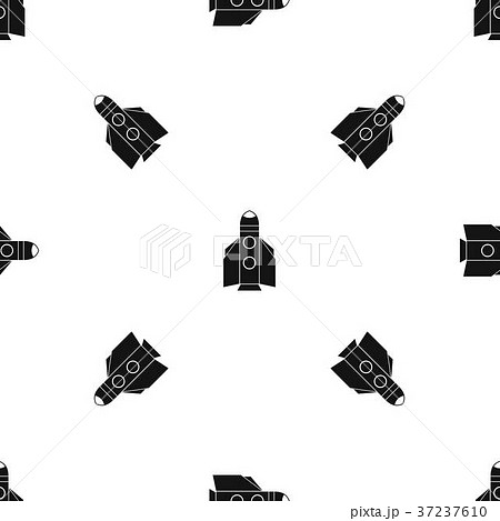 Rocket pattern seamless black Rocket pattern seamless black 37237610