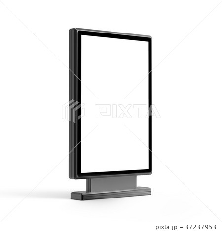 Black light box stand mockup 37237953