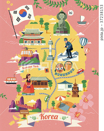 Korea travel map Korea travel map 37238153