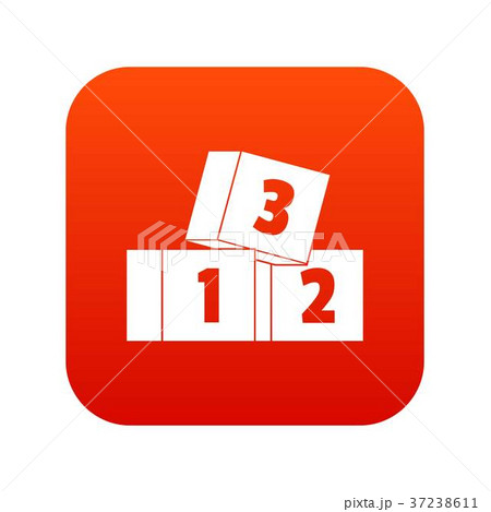 Bricks icon digital red Bricks icon digital red 37238611