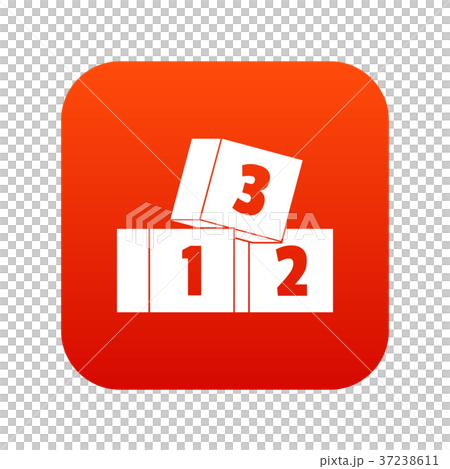 Bricks icon digital red Bricks icon digital red 37238611