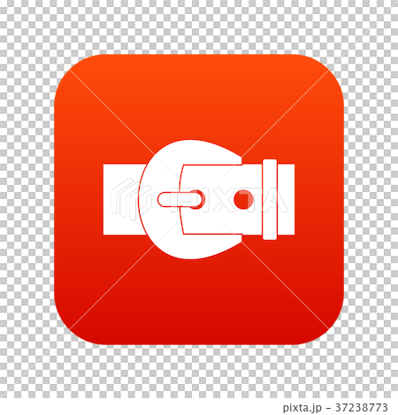 Buckle icon digital red 37238773