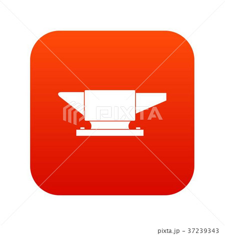 Anvil icon digital red Anvil icon digital red 37239343