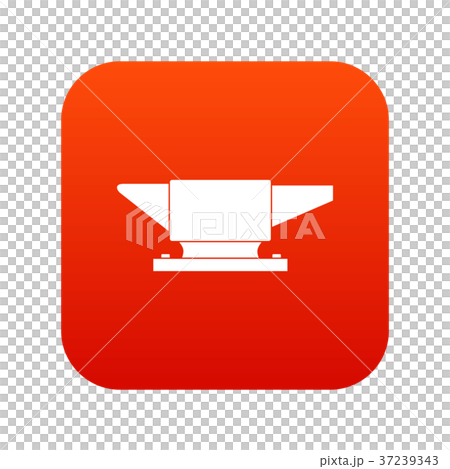 Anvil icon digital red Anvil icon digital red 37239343