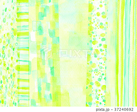 水彩　コラージュ　背景素材 37240692