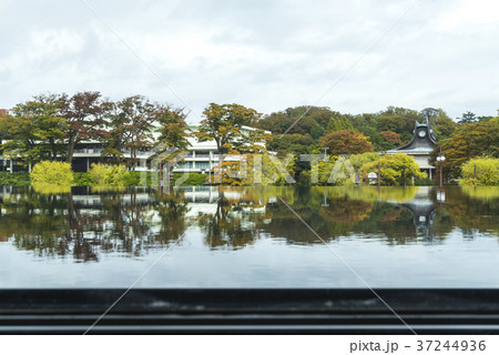 水面越しに旧秋田県立美術館を見る 37244936