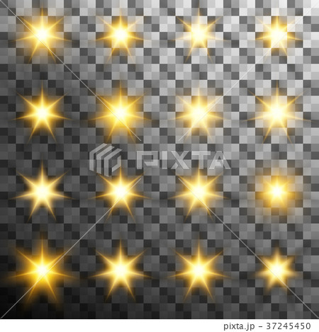 Set of burst light flash glow with flare effect Set of burst light flash glow with flare effect 37245450
