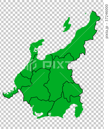 中部地方 地図 中部地方 地図 37246000
