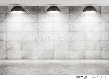 Concrete wall and floor interior background 3d Concrete wall and floor interior background 3d 37246423