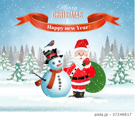 Christmas winter landscape 37246617