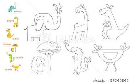 Kids coloring page - set 37246845