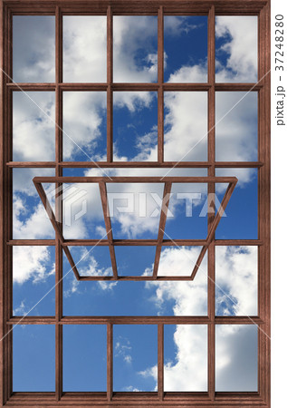Window frame. 3D render Window frame. 3D render 37248280