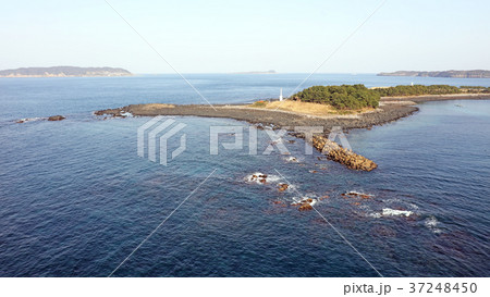 空撮 波戸岬(冬の玄界灘) 空撮 波戸岬(冬の玄界灘) 37248450