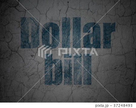 Banking concept: Dollar Bill on grunge wall 37248493