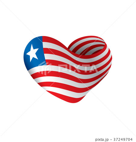 Liberia flag, vector illustration 37249704