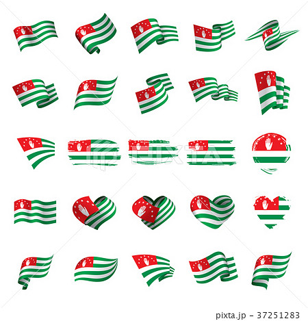 Abkhazia flag, vector illustration Abkhazia flag, vector illustration 37251283