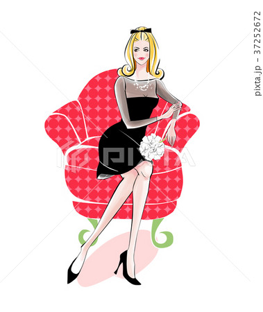 フォーマル ドレスのイラスト素材