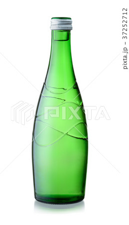Glass bottle of mineral water Glass bottle of mineral water 37252712