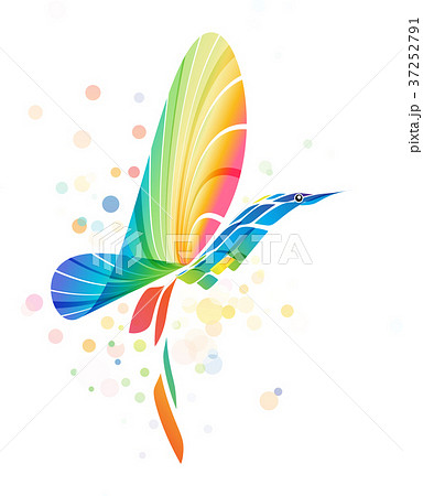 Abstract colorful fantasy bird Abstract colorful fantasy bird 37252791