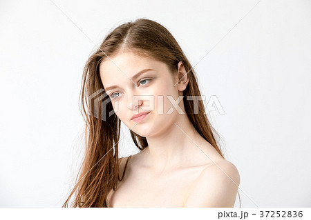 ビューティーイメージショット 外国人女性 白人の写真素材