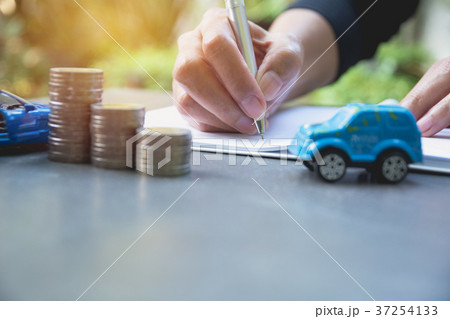 Car insurance and car services concept. Car insurance and car services concept. 37254133
