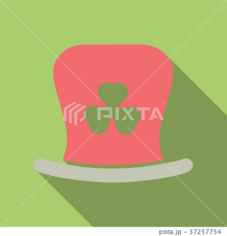 St. Patrick's Day leprechaun hat with four leaf St. Patrick's Day leprechaun hat with four leaf 37257754