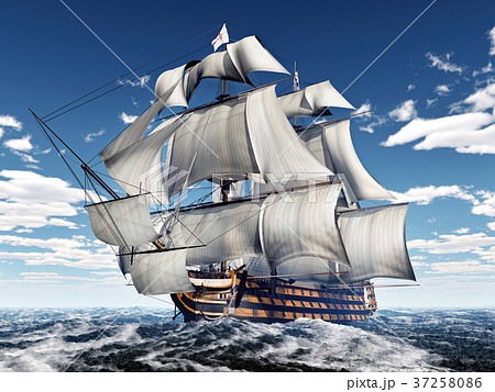 HMS Victory in the stormy sea HMS Victory in the stormy sea 37258086
