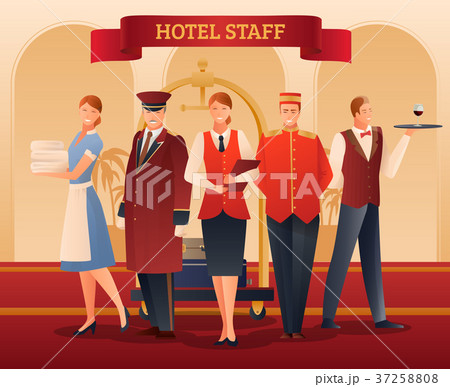 Hotel Staff Flat Composition Hotel Staff Flat Composition 37258808