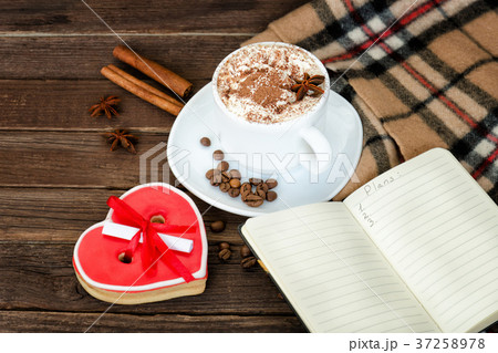 Cozy rest. Coffee mug, gingerbread Cozy rest. Coffee mug, gingerbread 37258978