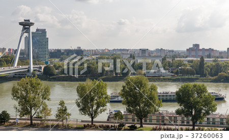 UFO Bridge in Bratislava, Slovakia. UFO Bridge in Bratislava, Slovakia. 37260063