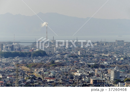 大牟田市の街並み 大間山からの眺望 大牟田市の街並み 大間山からの眺望 37260408