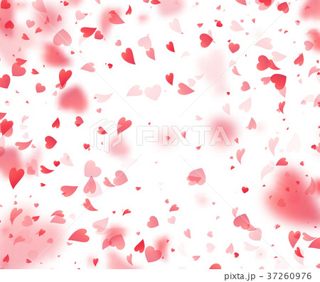 Heart confetti falling on transparent background 37260976