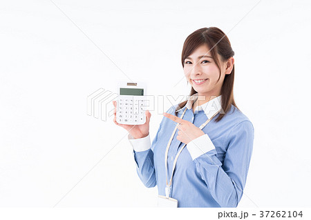 ビジネスウーマン（電卓） 37262104
