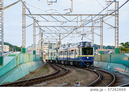 江ノ電 鵠沼鉄橋 江ノ電 鵠沼鉄橋 37262669